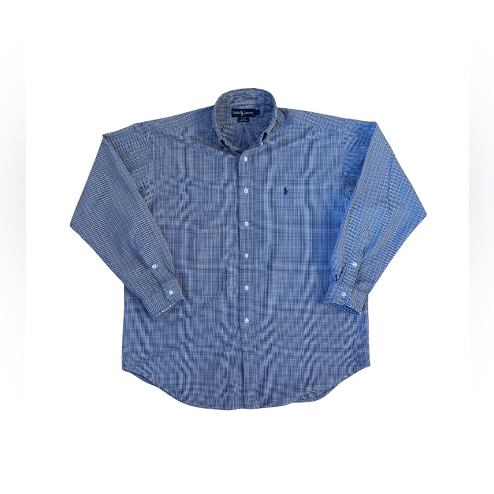Ralph Lauren Blake Men's Blue Plaid Button-Down Shirt